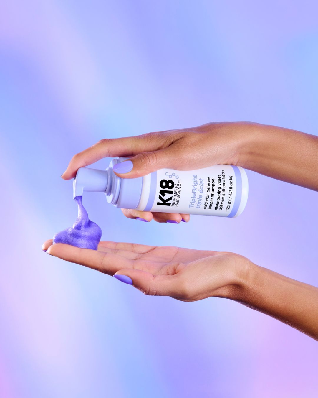 K18 TripleBright Oxidation Defense Purple Shampoo - Professional Hair Care by K18 at Capelli Salon Studio Saskatoon